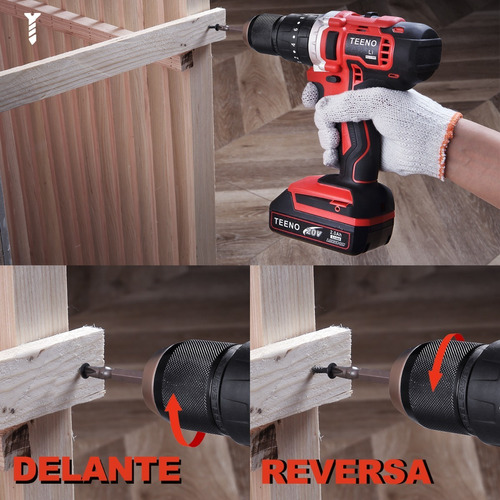 Foto 4 pulgar | Perforador Inalámbrico Teeno-916, 20 V 1/2 1 X 2,0 Ah, Iones De Litio
