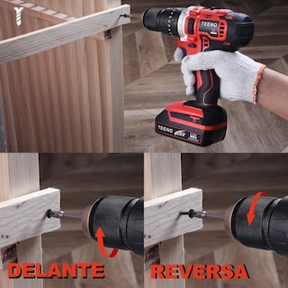 Foto 3 | Perforador Inalámbrico Teeno-916, 20 V 1/2 1 X 2,0 Ah, Iones De Litio