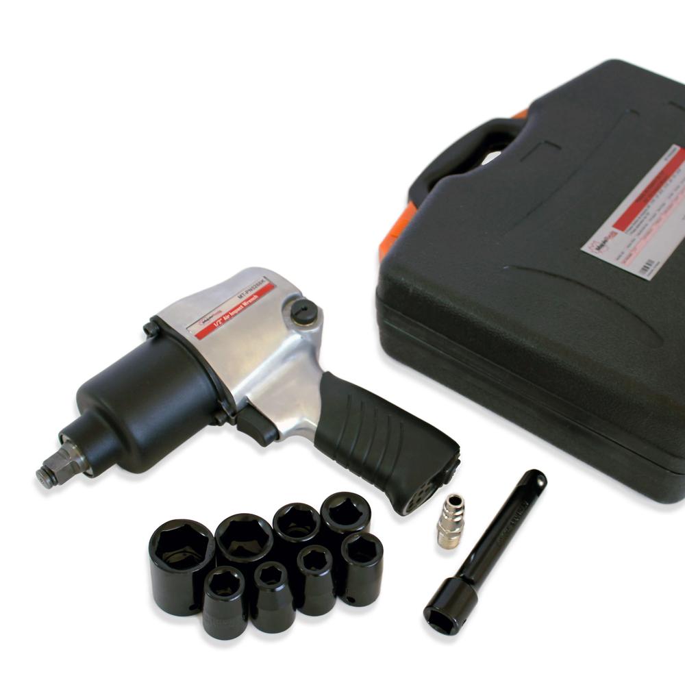 Foto 4 pulgar | Kit Pistola de Impacto Neumática 1/2'' con Estuche y 9 Dados Maple Tools