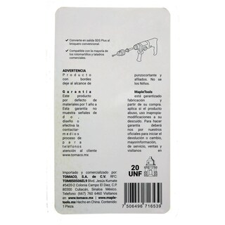 Foto 3 | Pack 6 Adaptadores Sds para Broquero 1/2'' Maple Tools