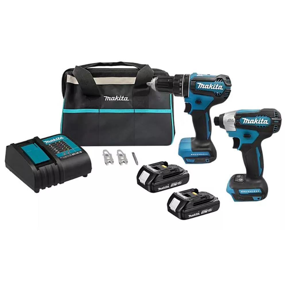 Rotomartillo + Llave de Impacto Makita 18v Brushlees $5,569