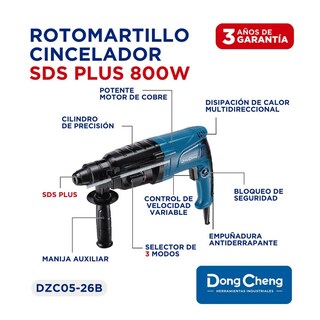 Foto 8 | Rotomartillo Sds Plus 800w Dc + Sopladora + Lentes Makita
