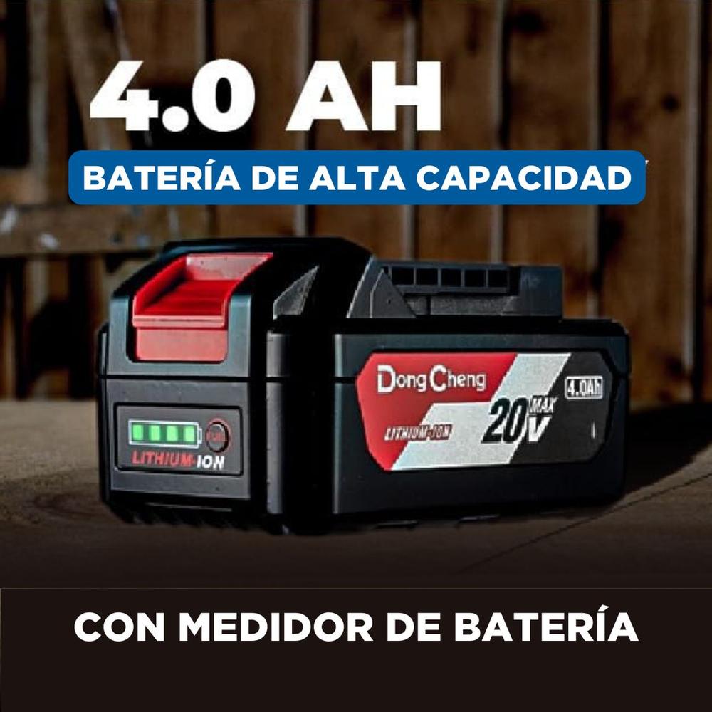 Foto 8 pulgar | Rotomartillo A Batería SDS Plus 20V DongCheng + Juego 10 Brocas y Cinceles SDS Plus