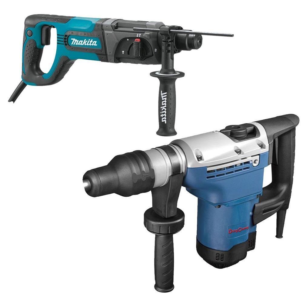 Rotomartillo SDS Plus HR2475 Makita + Perforador SDS Max DongCheng