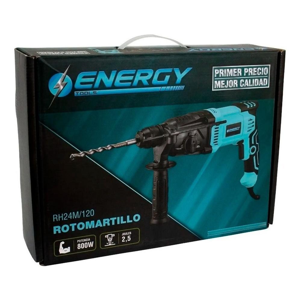 Foto 6 pulgar | Rotomartillo Energy SDS Plus + Juego de Brocas y Cinceles