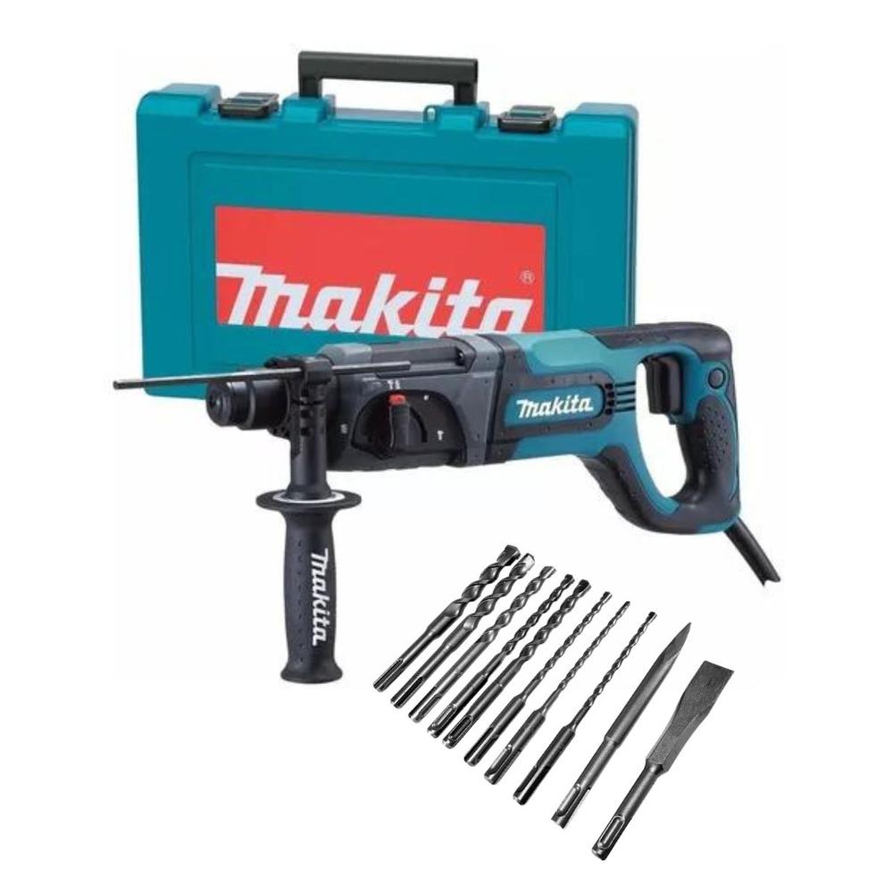 Rotomartillo Cincelador HR2475 + Brocas y Cinceles D-45820 SDS Plus 780W con Maletín