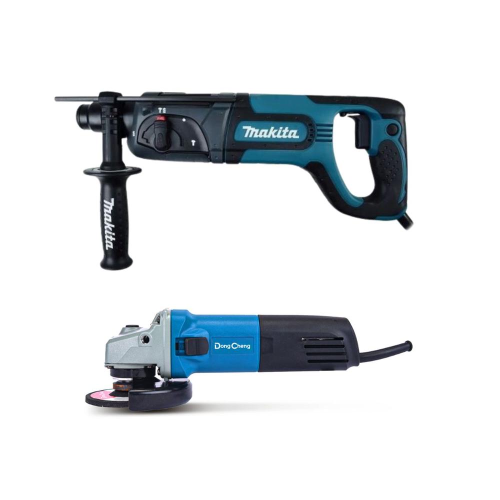 Foto 3 pulgar | Rotomartillo Makita de 780 w y Miniesmeriladora DongCheng