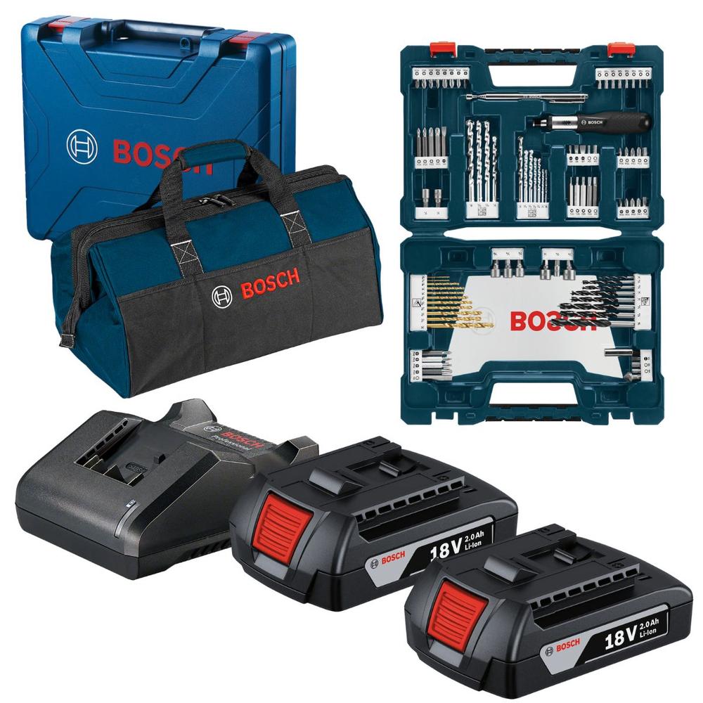 Foto 6 | Rotomartillo Atornillador + Lijadora Bosch 18v 2 Baterías