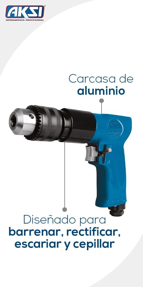 Foto 3 pulgar | Taladro Neumatico Aksi Reversible de 3/8 Pulg Semi Profesional