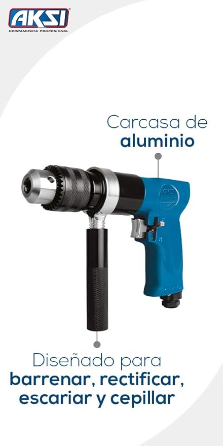 Foto 2 | Taladro Neumatico Aksi Reversible de 1/2 Pulg Semi Profesional