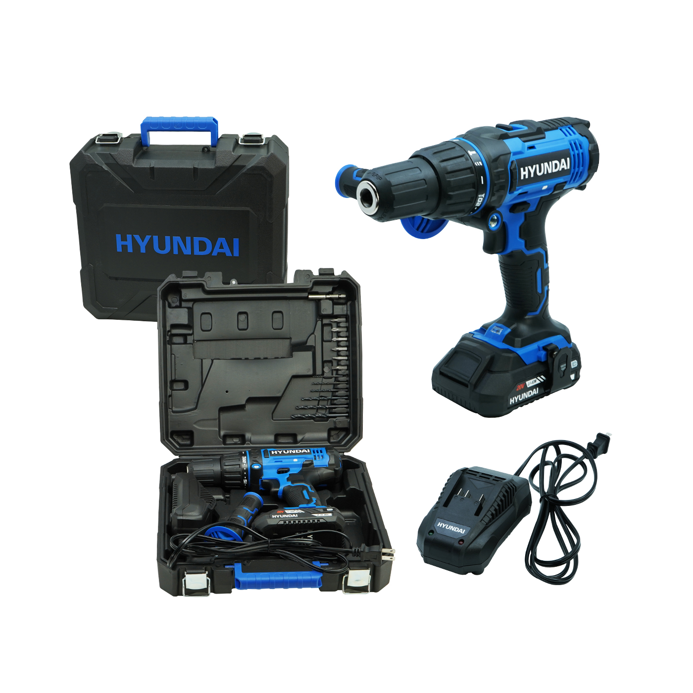 Foto 1 | Taladro De Impacto Inalámbrico Hyundai A Batería 20V