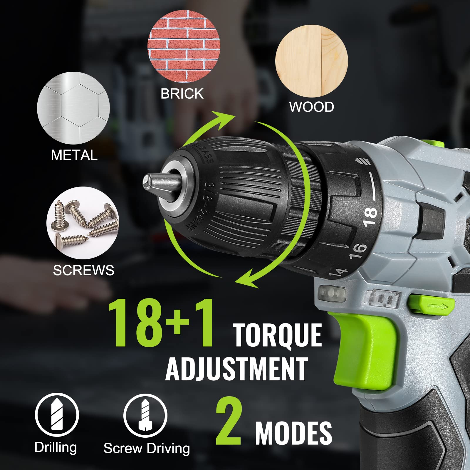 Foto 5 pulgar | Juego De Herramientas Workpro, Destornillador Inalámbrico De 12 V Con Kit De 61 Piezas - Venta Internacional.