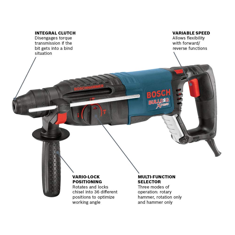 Foto 3 pulgar | Taladro Perforador Bosch Bulldog Xtreme con Mango Ergonómico-Venta Internacional