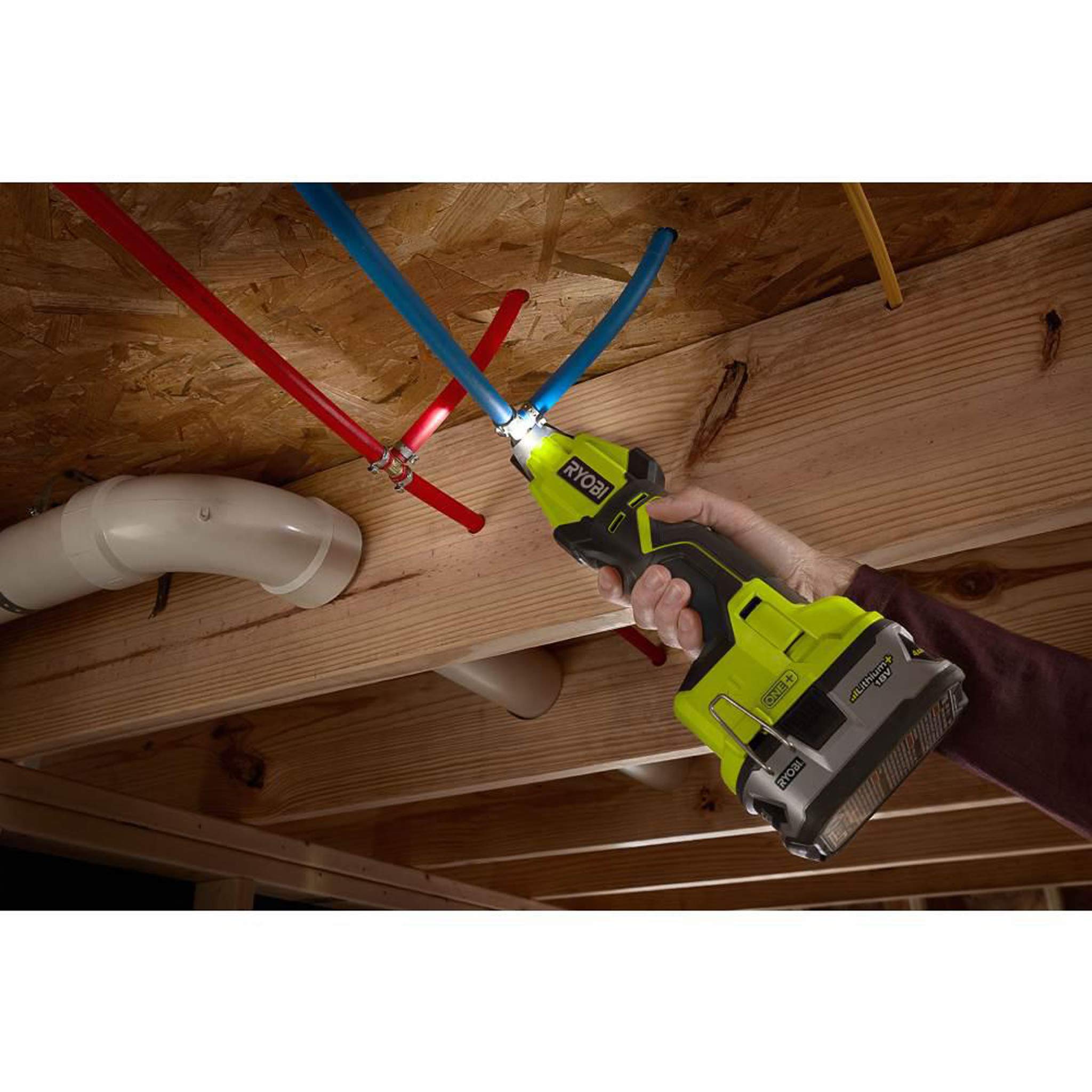 Foto 7 pulgar | Pinza de Tubos Pex Inalámbrica Ryobi One+ de 18 V Iones de Litio - Venta Internacional