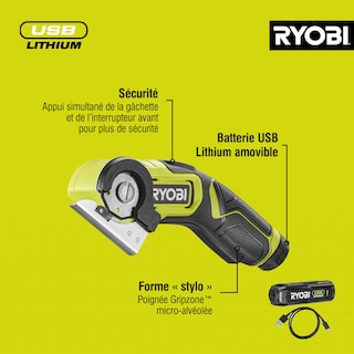 Foto 5 | Herramienta de Corte Inalámbrica Ryobi Rct4-120g De 4 V Con 1 Batería De 2.0 Ah - Venta Internacional