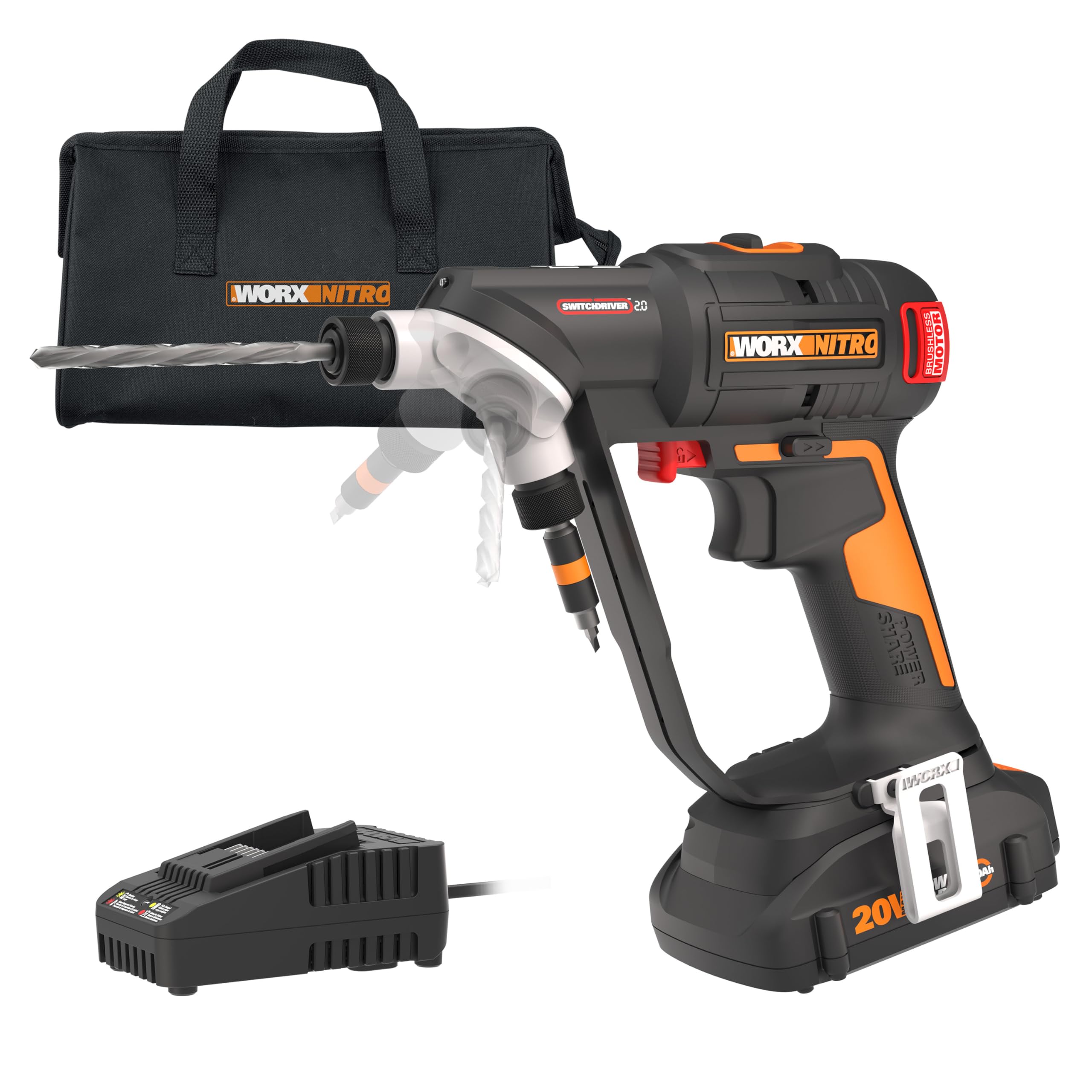 Foto 1 | Taladro Inalámbrico Worx Nitro 20v Switchdriver 2.0 Wx177l - Venta Internacional