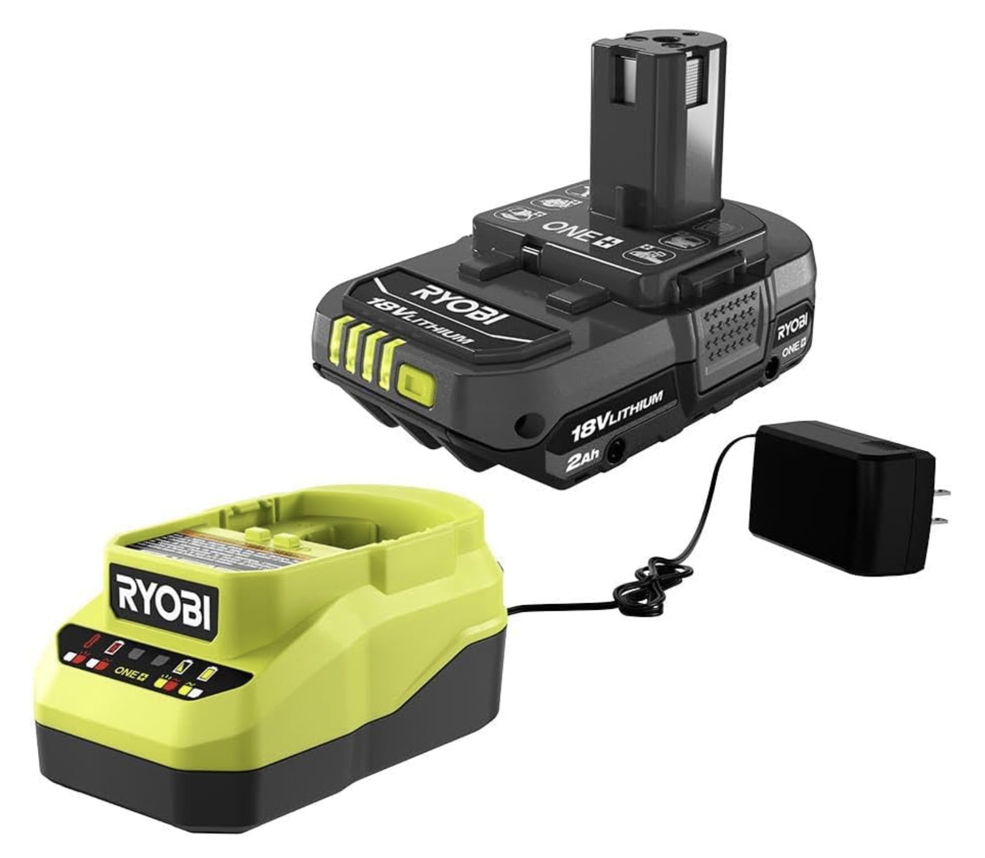 Foto 2 pulgar | Kit de Batería y Cargador Ryobi One+ 18 V 2 Ah Iones de Litio - Venta Internacional