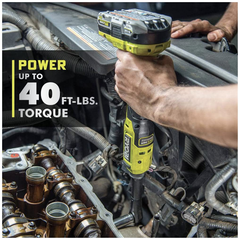 Foto 6 | Ratchet Ryobi One+ Hp 18 V Inalámbrico sin Escobillas 1/4 Pulgadas - Venta Internacional