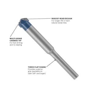 Foto 2 | Broca Bosch Ns500 para Baldosas de Piedra Natural de 3/8" - Venta Internacional