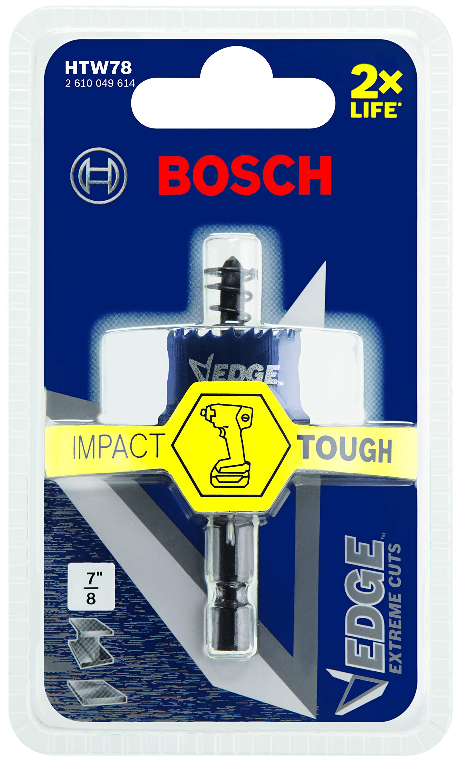 Foto 4 pulgar | Sierra Perforadora Bosch Htw78 7/8'' De Pared Delgada Azul - Venta Internacional