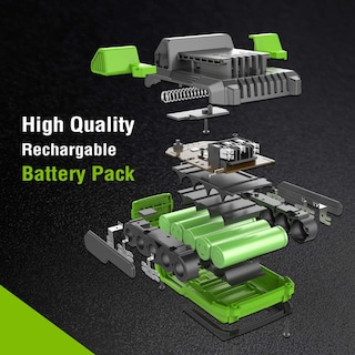Foto 2 | Paquete de Baterías Workpro 20v 4.0ah Iones de Litio para Herramientas Inalámbricas 10 Piezas - Venta Internacional