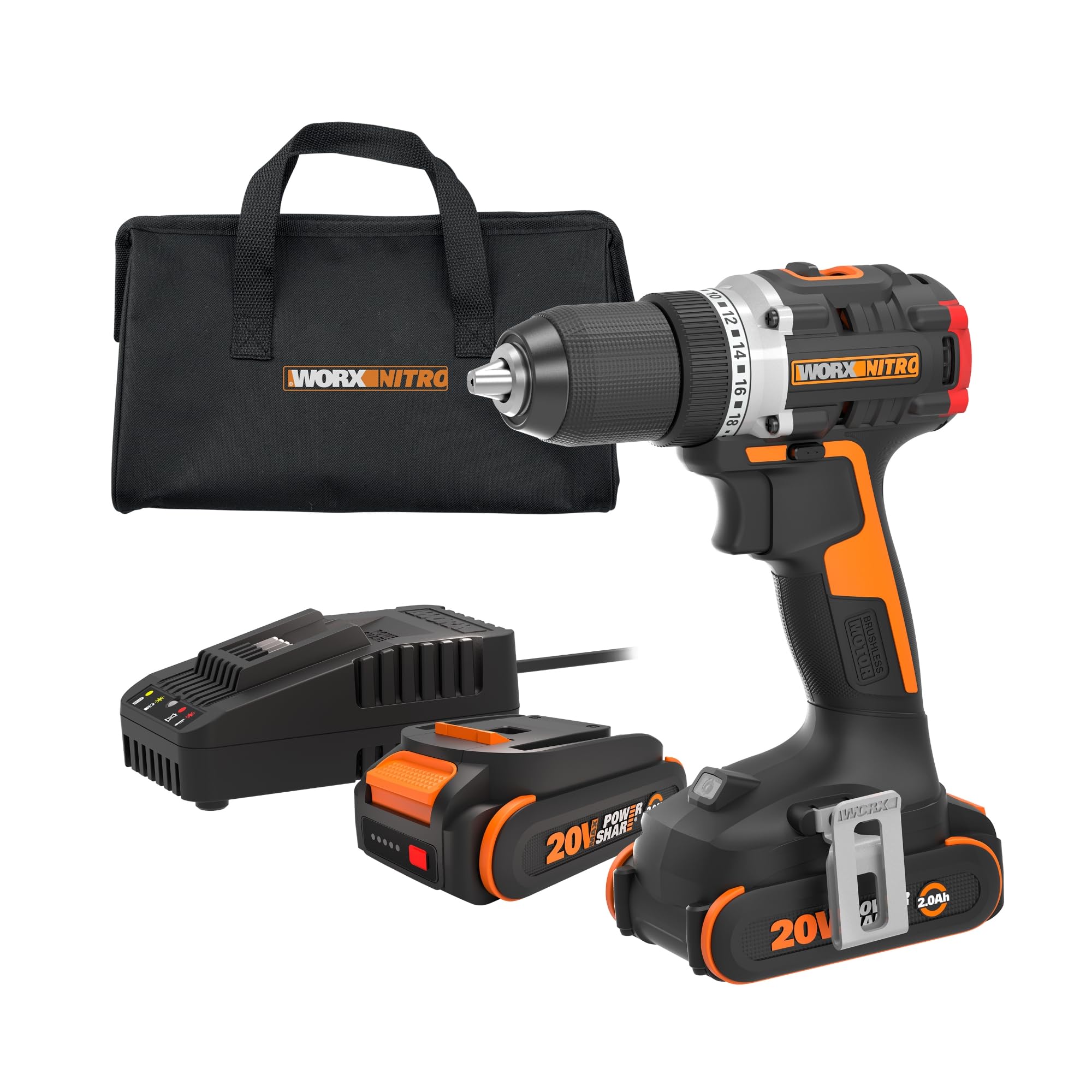 Foto 2 pulgar | Taladro Inalámbrico Worx Nitro 20v WX130L sin Escobillas - Venta Internacional