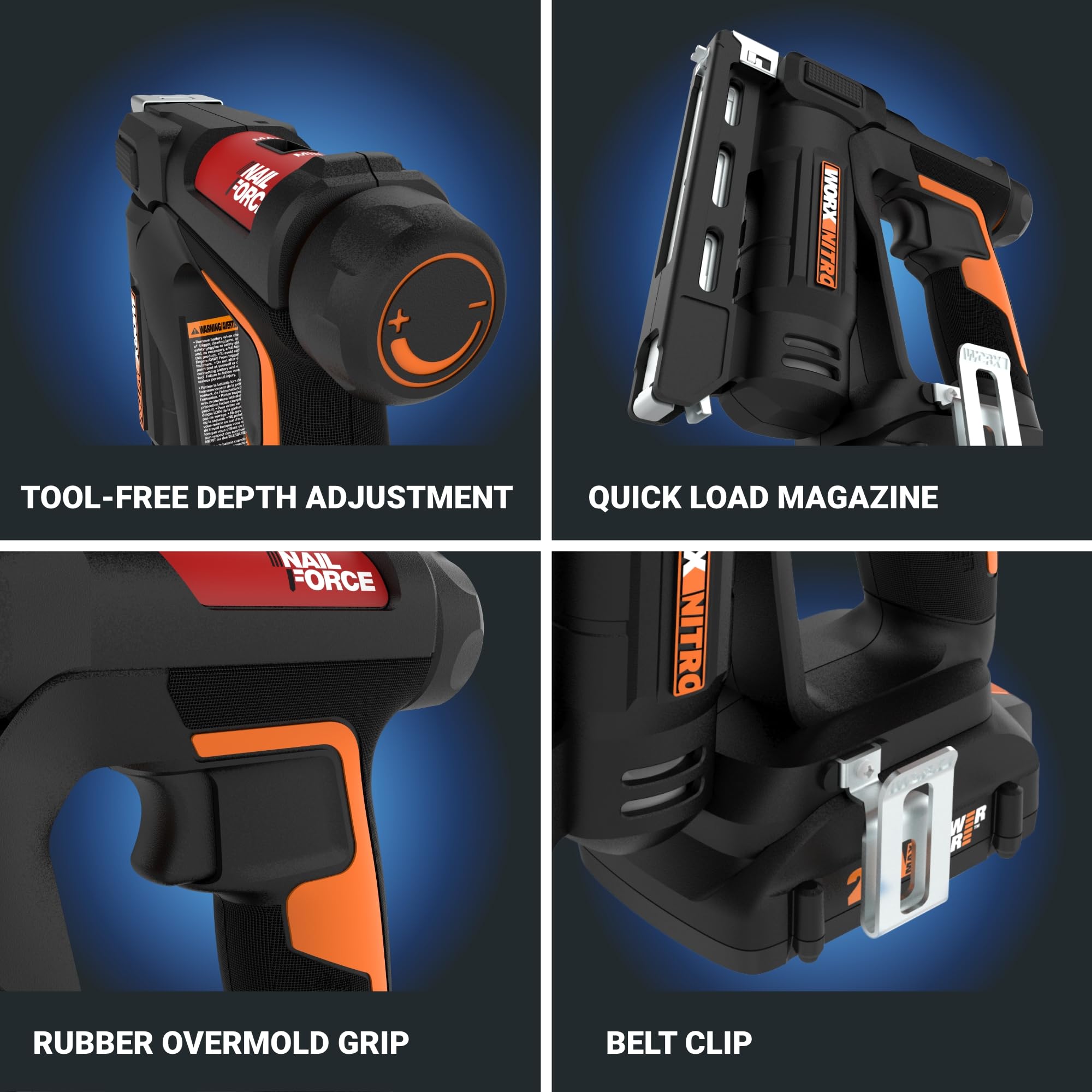 Foto 6 pulgar | Grapadora Corona Inalámbrica Worx Nitro Wx843l 20v Power Share - Venta Internacional