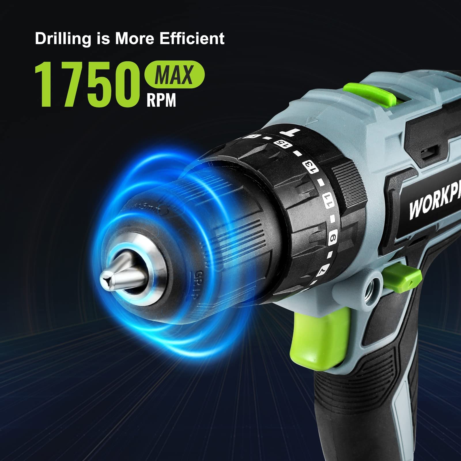 Foto 4 | Juego de Destornilladores Inalámbricos Workpro 20 V Máximo con 102 Accesorios - Venta Internacional
