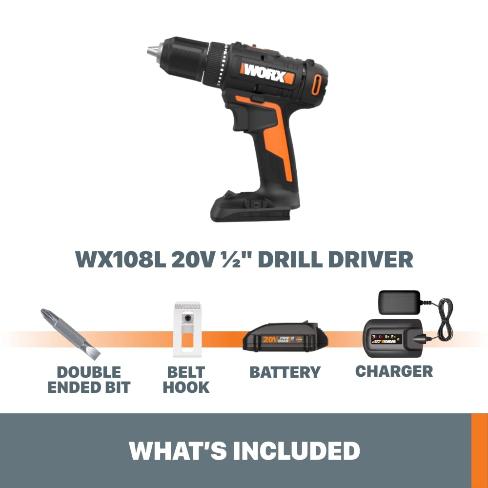 Foto 7 pulgar | Taladro Inalámbrico Worx WX108L 20v 1/2 Power Share - Venta Internacional