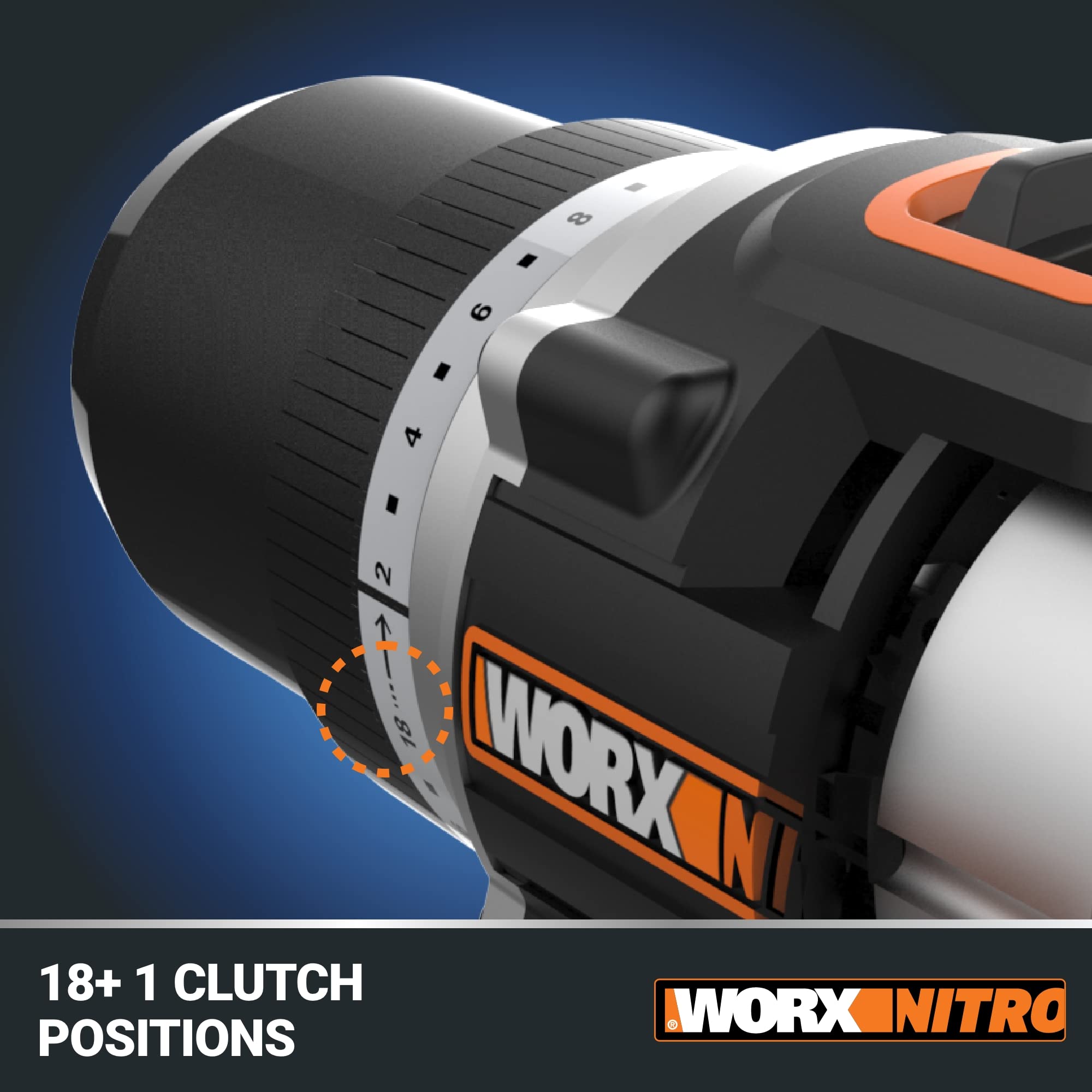 Foto 7 pulgar | Taladro Inalámbrico Worx Nitro 20v 1/2'' con Motor sin Escobillas - Venta Internacional