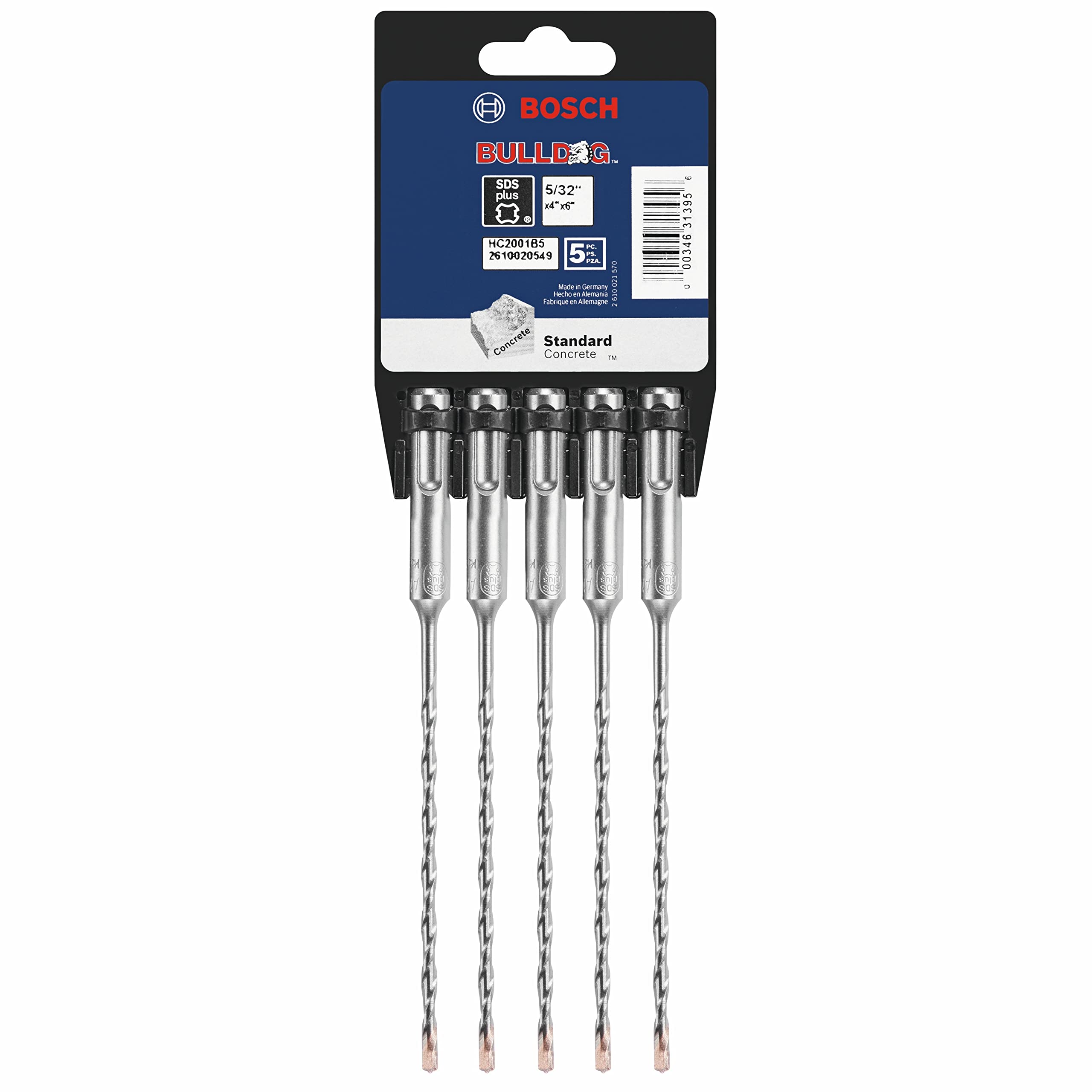 Foto 5 pulgar | Broca Perforadora Bosch Bulldog SDS-Plus HC2001B5 Paquete de 5 - Venta Internacional