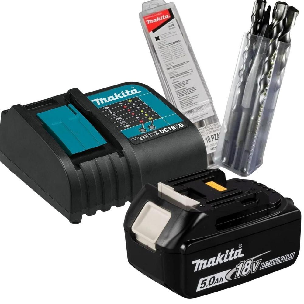 Foto 6 pulgar | Rotomartillo Cincelador Makita Sds Plus 18v + Lámpara + Acc