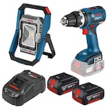 Rotomartillo Inalámbrico Bosch GSB 18V-EC + Linterna Led + 2 Baterías