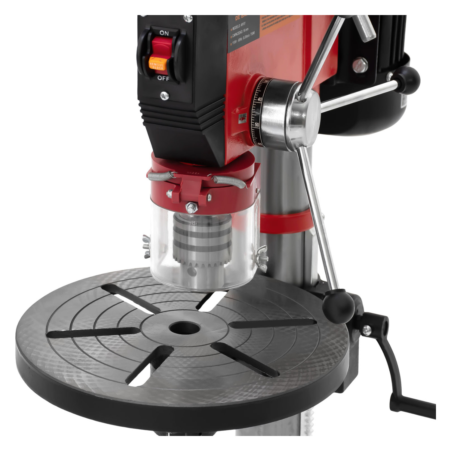 Foto 4 pulgar | Taladro de Banco 3/4 Industrial Columna Prensa Piso 750w 1HP Gutstark Home