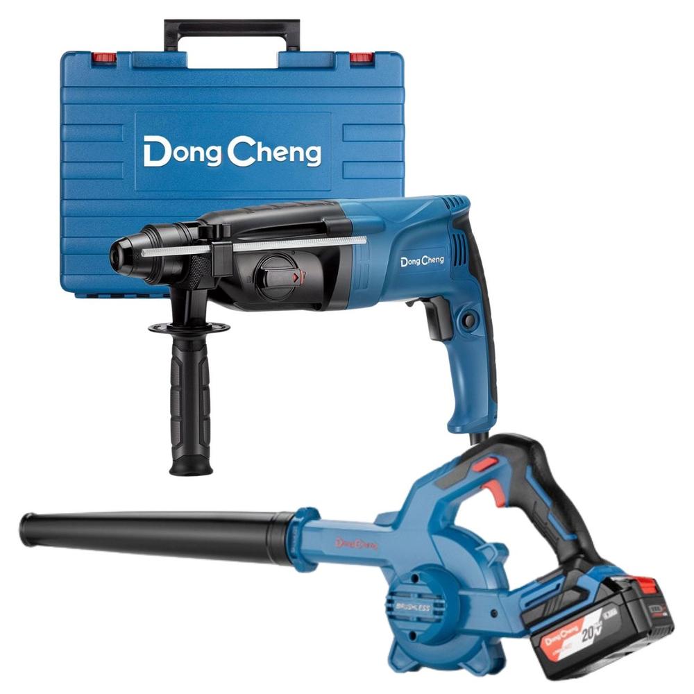 Rotomartillo Sds Plus + Sopladora 20v Inalámbrica Dongcheng