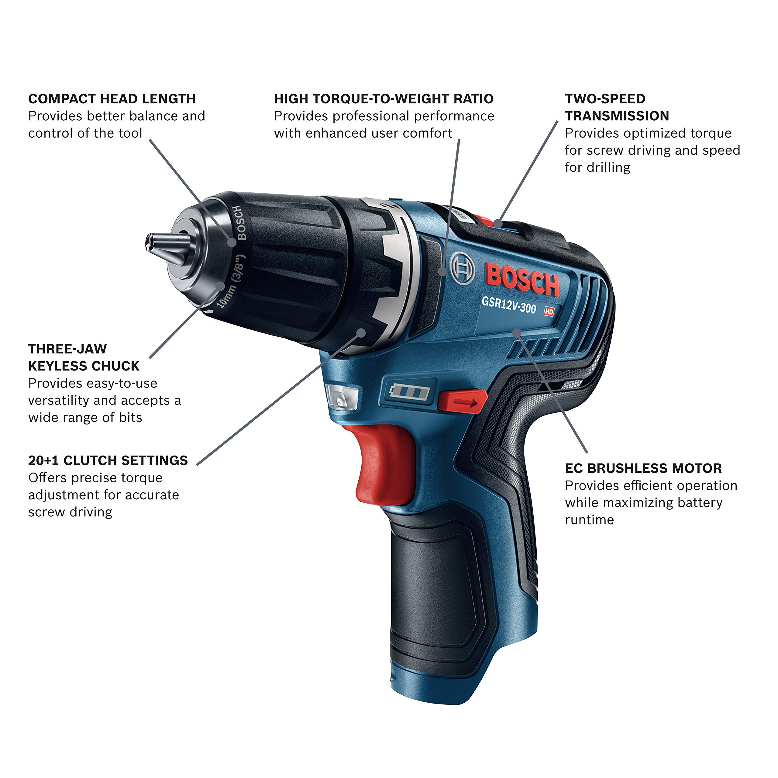 Foto 3 pulgar | Taladro Bosch Gsr12v-300n 12 V Máx Ec sin Escobillas 10 Mm - Venta Internacional