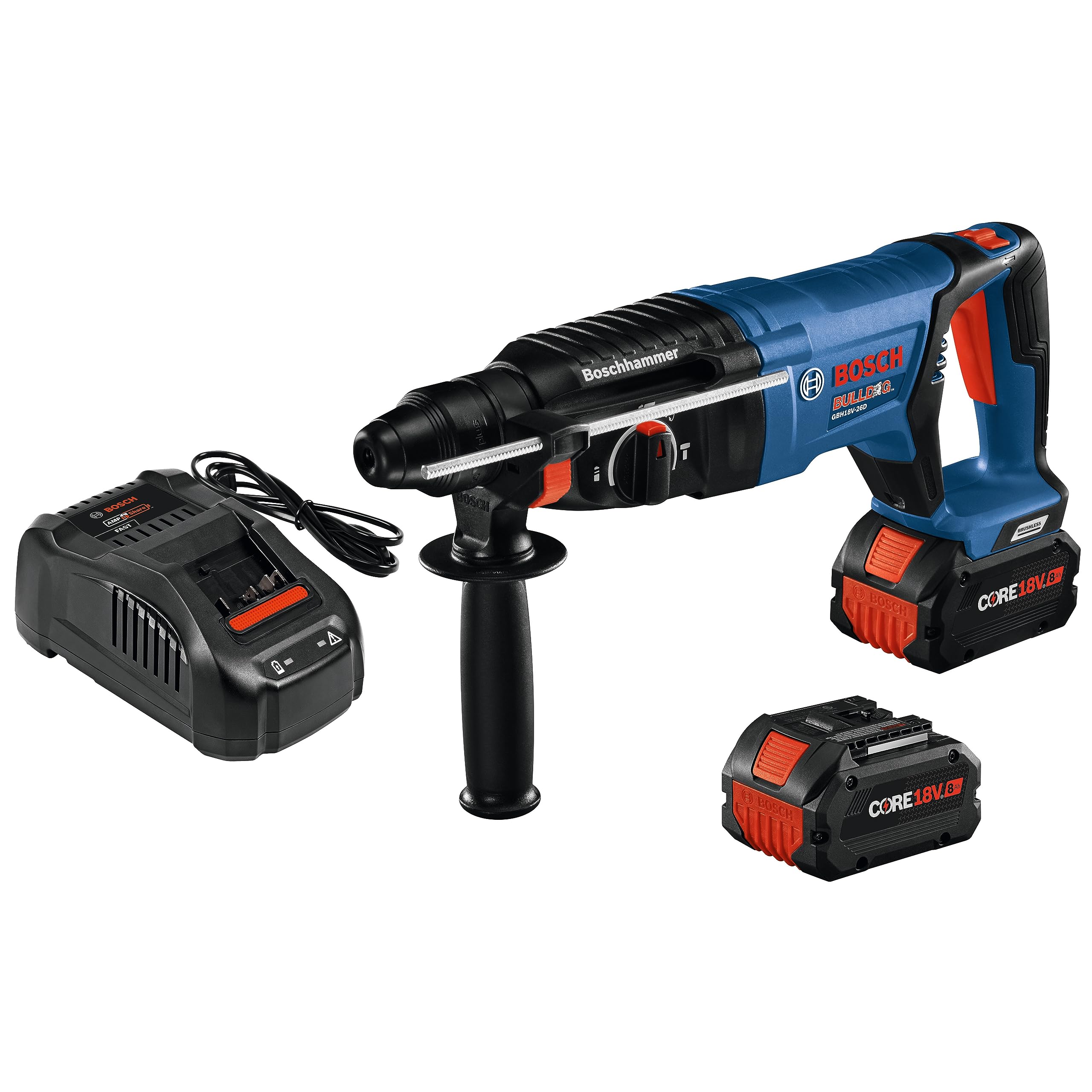 Foto 2 pulgar | Martillo Perforador Bosch GBH18V-26DK24 18V con 2 Baterías 8Ah - Venta Internacional
