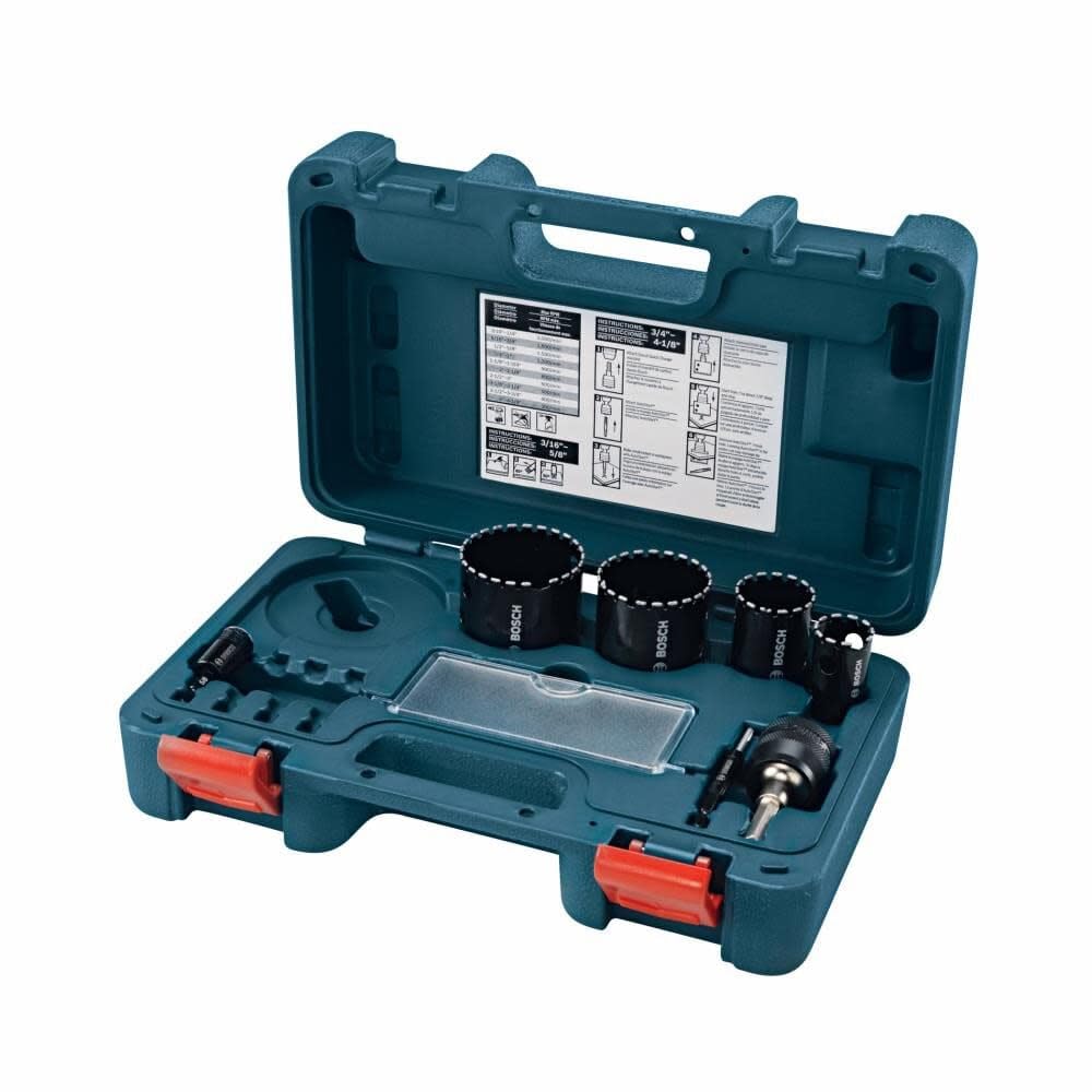 Foto 1 | Juego de Sierras Perforadoras Bosch HDG7 de Diamante de 7 Piezas con Estuche- Venta Internacional