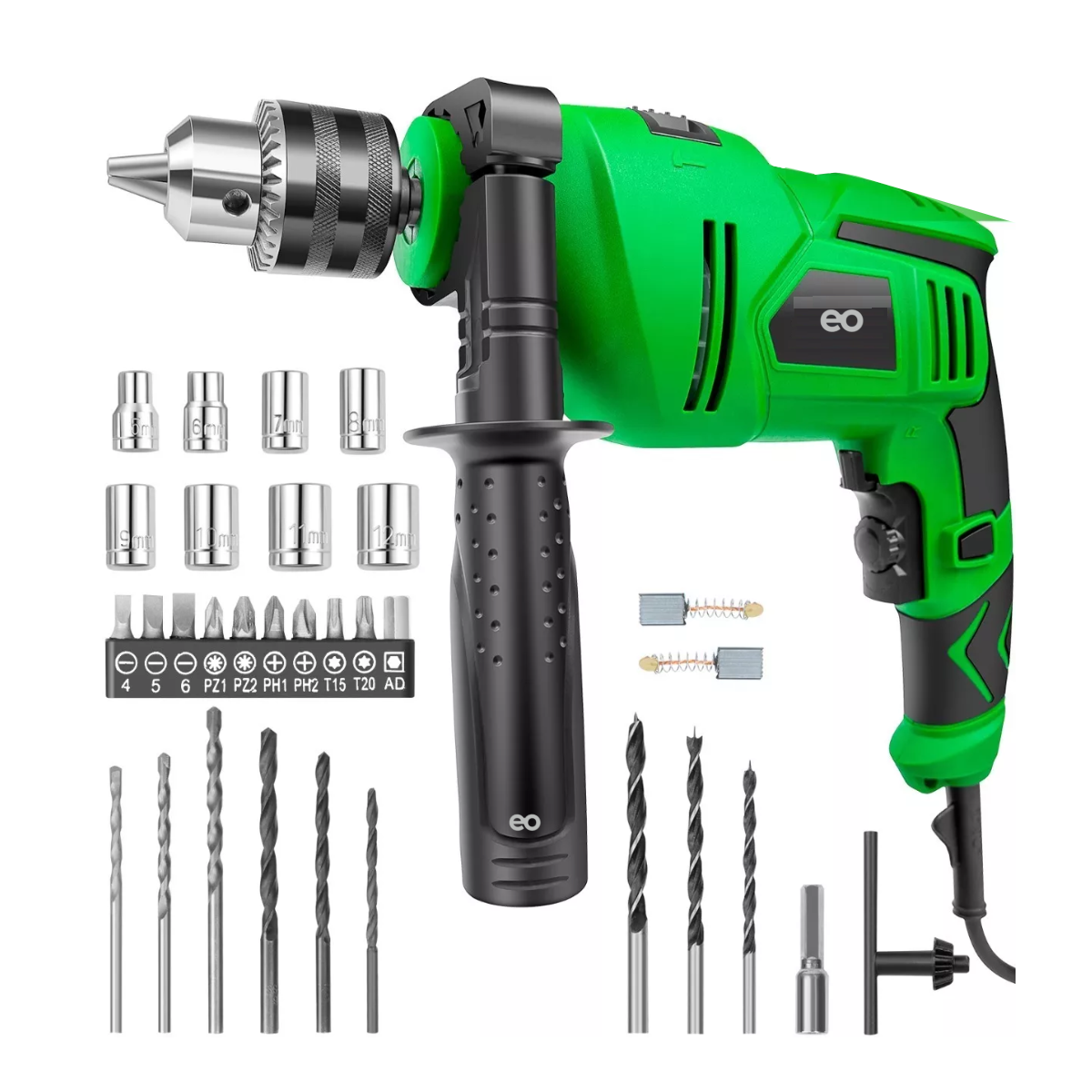 Foto 2 pulgar | Taladro Rotomartillo 1/2'' Pro 910w con Brocas & Puntas Eo Safe Imports ESI-5414-1 Verde