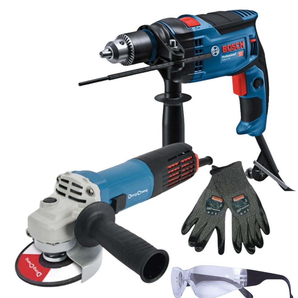 Rotomartillo Bosch Gsb 16 Re + Miniesmeril Dc 4 1/2 + Acces.