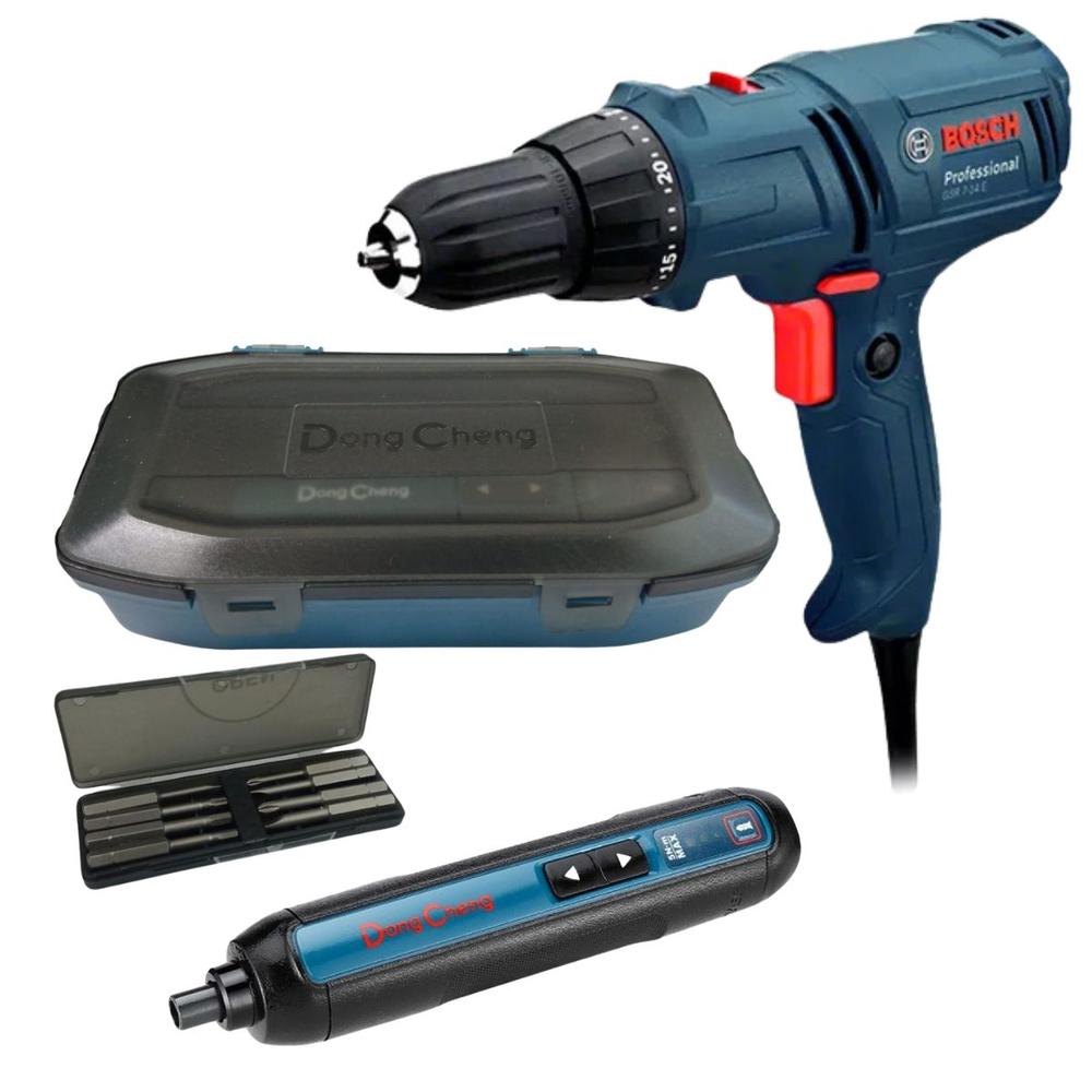 Foto 2 pulgar | Taladro Atornillador Bosch GSR 7-14 E 400w 127v + Accesorios