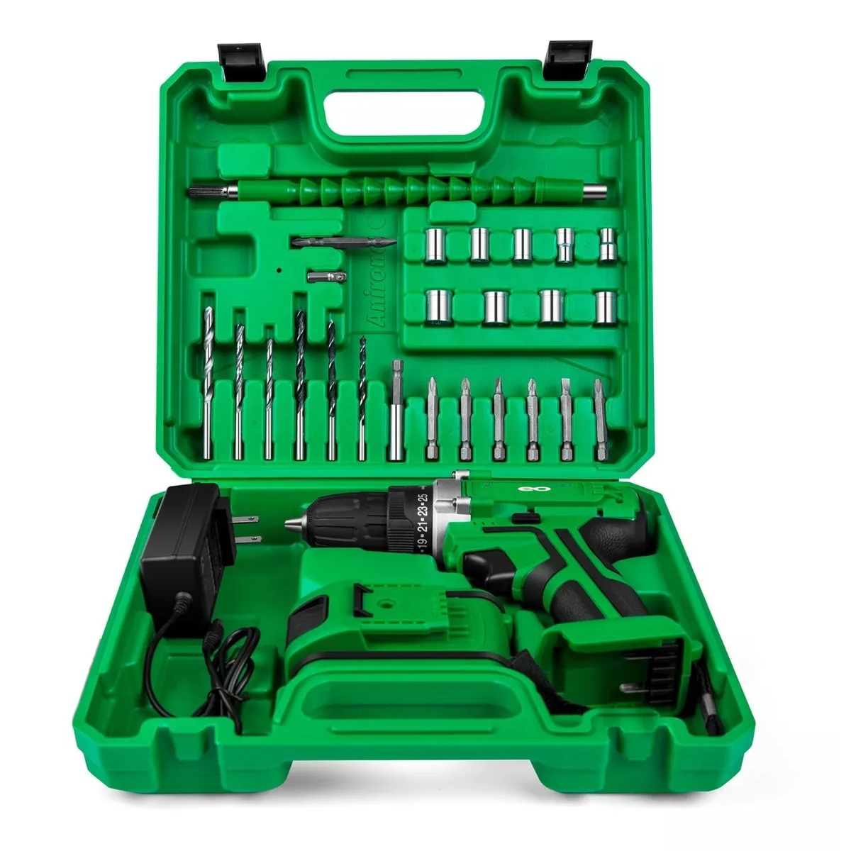 Foto 3 pulgar | Language Set Taladro Atornillador 1 Batería Eo Safe Imports Esi-5167-1 Verde
