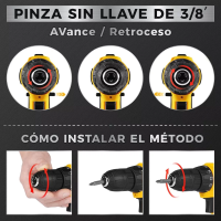 Foto 4 pulgar | Taladro Atornillador Inalámbrico 31 Pzs Eo Safe Imports Esi-6285-1 Amarillo