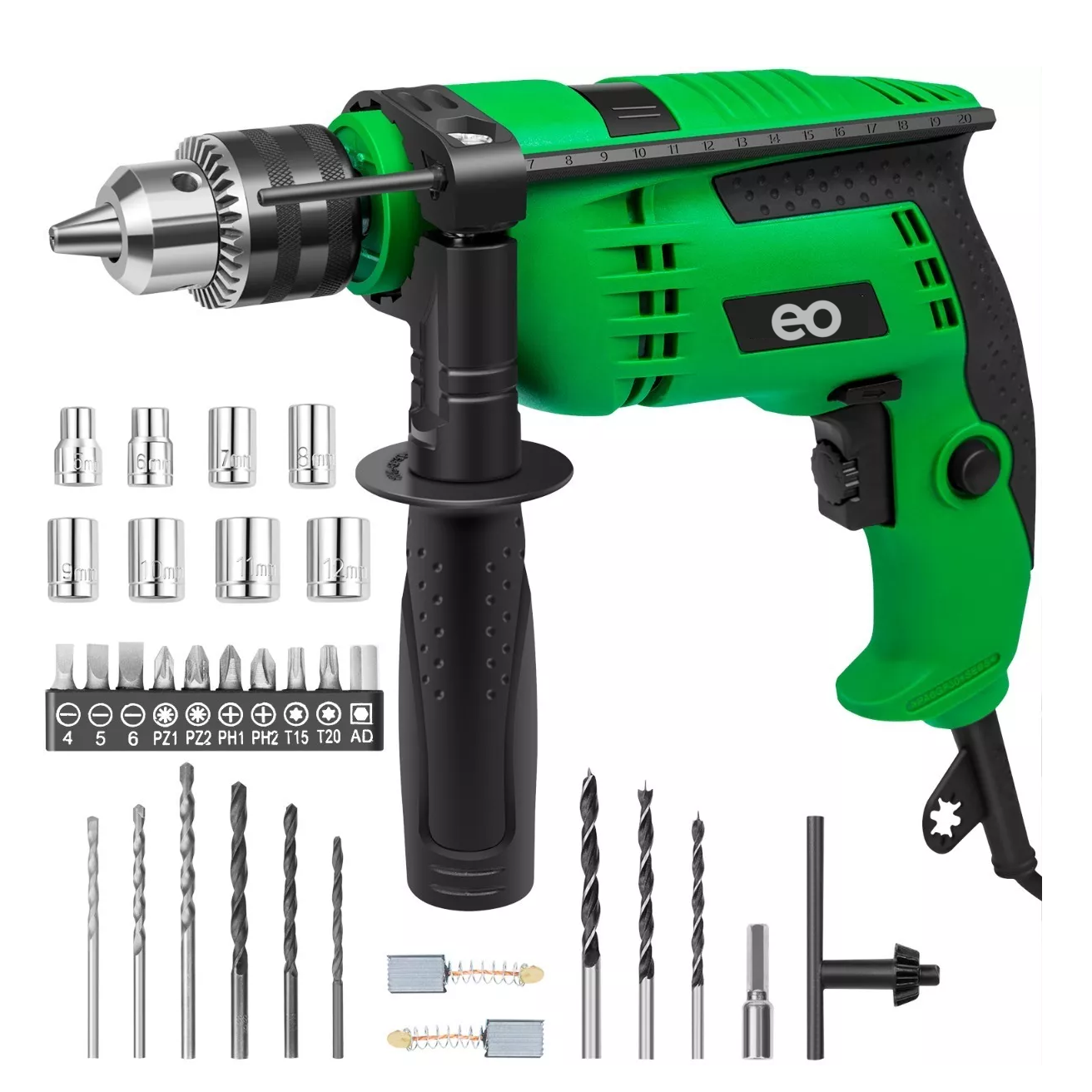 Foto 3 pulgar | Taladro Rotomartillo 1/2'' Prof 650w Eo Safe Imports Esi-7044 Verde