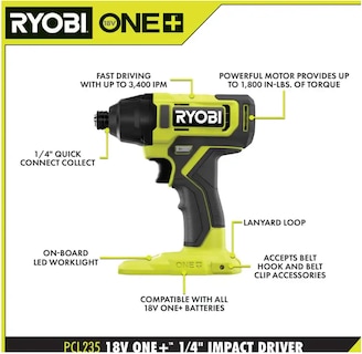 Foto 4 | Kit de Herramientas Ryobi de 8 Piezas-Venta Internacional