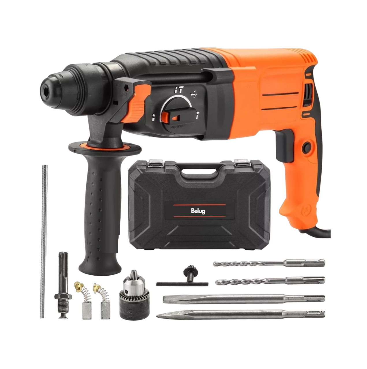 Foto 2 pulgar | Rotomartillo Electroneumático Belug 800w De Potencia, Naranja Y Negro