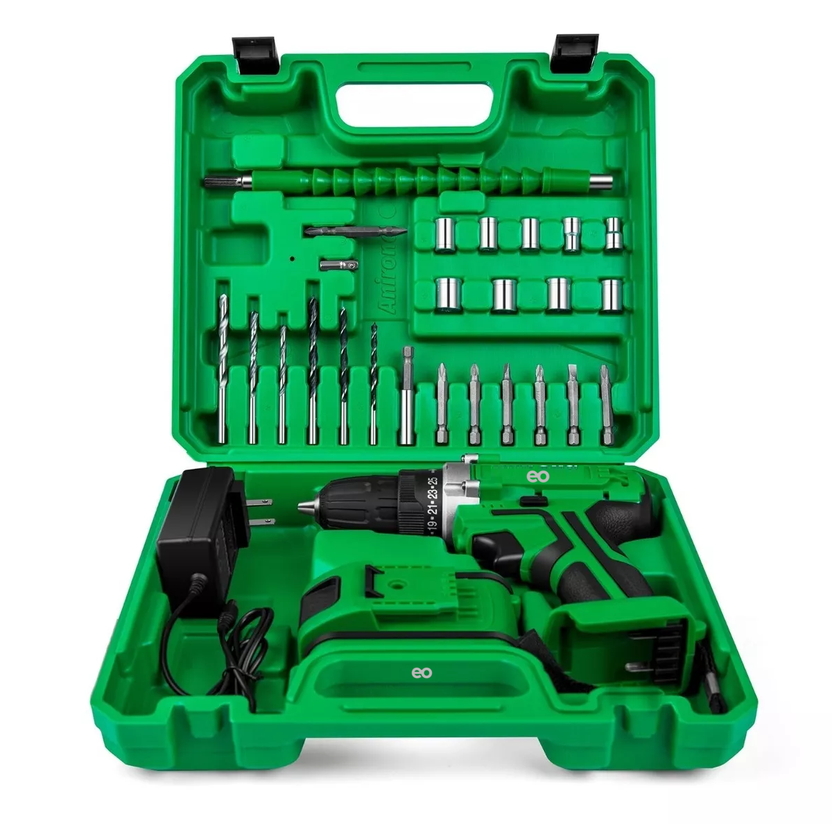 Foto 3 pulgar | Taladro Atornillador 1 Batería Eo Safe Imports Esi-5396 Verde
