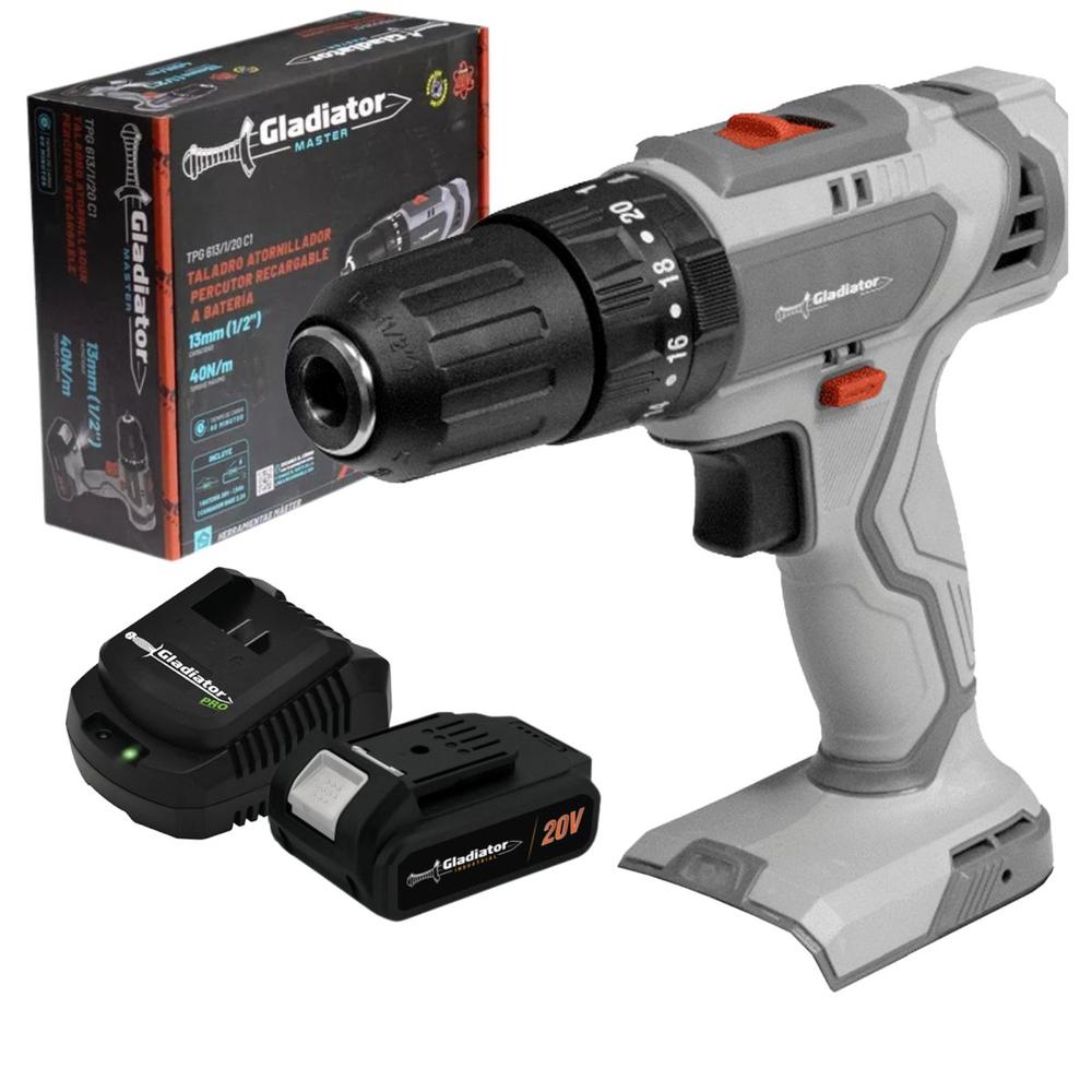 Rotomartillo Inalámbrico 1/2' 40n/m 20v 613/1/20 Gladiator
