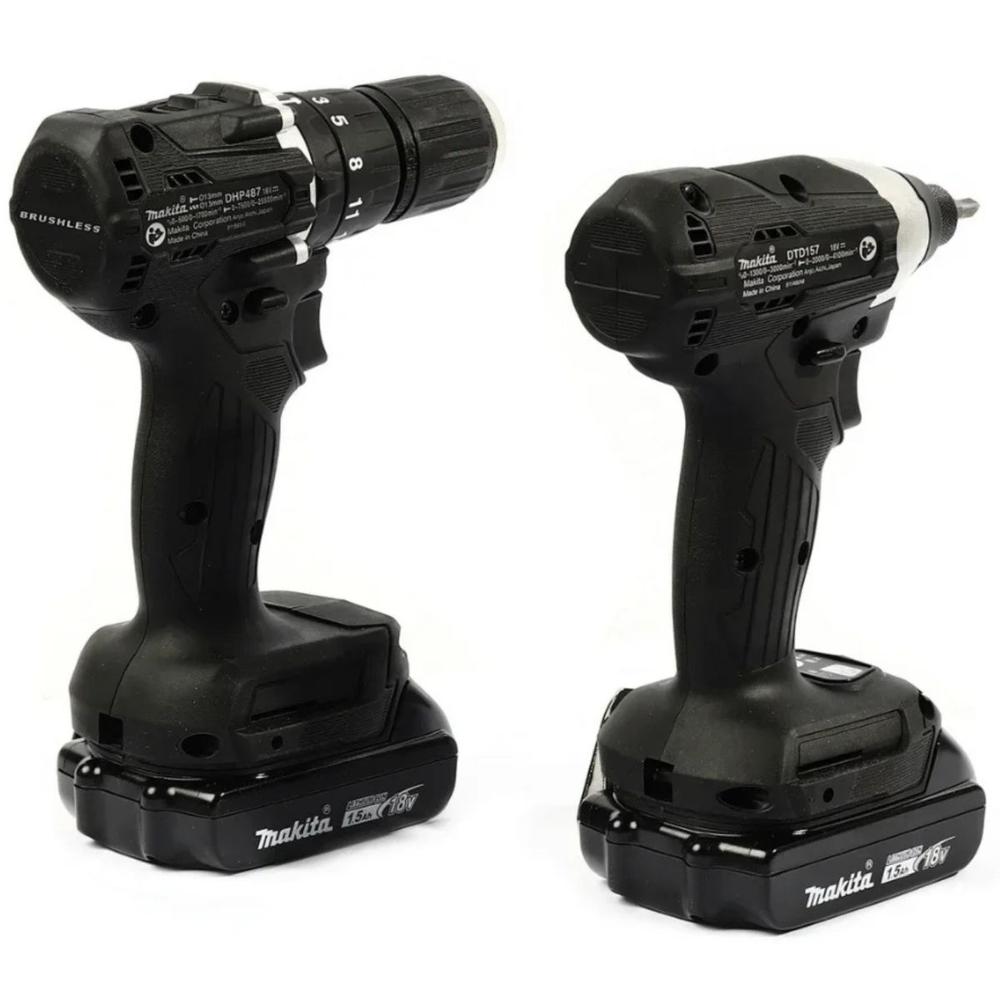 Foto 4 pulgar | Rotomartillo Makita 1/2' + Atornillador 1/4' 18v +2bat 1.5ah