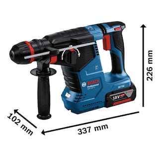 Foto 6 | Martillo Perforador Bosch Gbh 187-li 18v + 2 Baterías 4.0 Ah